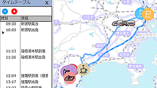 箱根日帰り旅行マップ