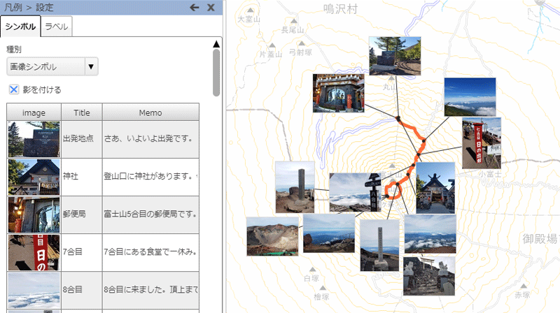 富士山登頂記録マップ